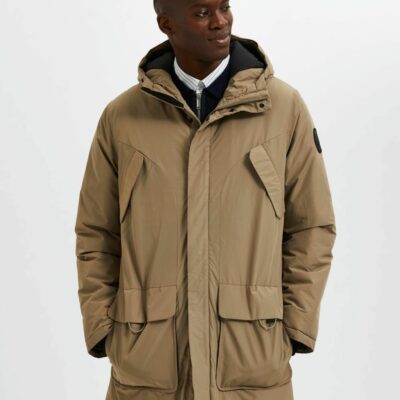 Homme SELECTED Ytterklader | Vadderad Parkas Brindle