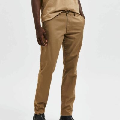 Homme SELECTED Byxor | 175 Slim Fit Flex Chinos Ermine