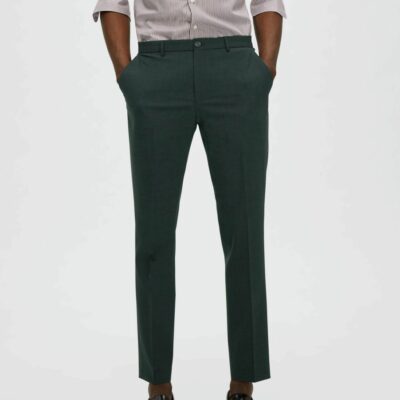 Homme SELECTED Byxor | 175 Slim Fit Byxor Dark Green