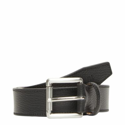 Homme SELECTED Accessoarer | Skrovligt Lader Skarp Black