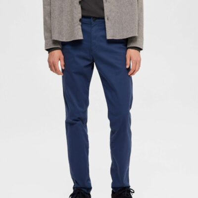 Homme SELECTED Byxor | 175 Slim Fit Flex Chinos Insignia Blue
