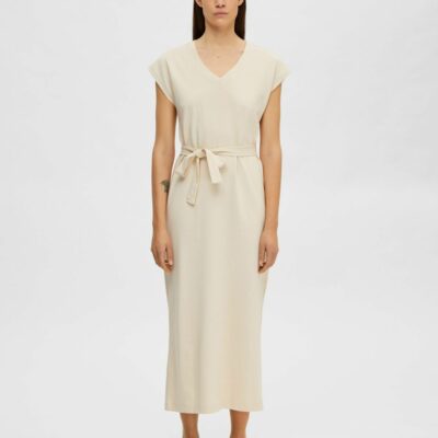 Femme SELECTED Klanningar | Holkarm Midiklanning Birch