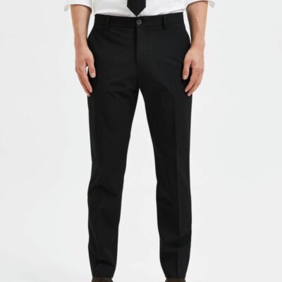 Homme SELECTED Byxor | 175 Slim Fit Byxor Black