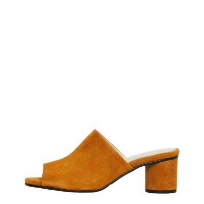 Femme SELECTED Skor | Mockasydda – Sandaler Cognac