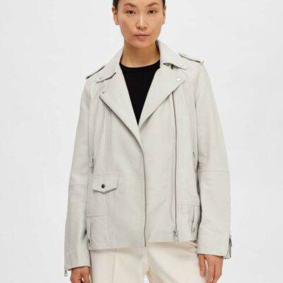 Femme SELECTED Ytterklader | Oversize Laderjacka Feather Gray