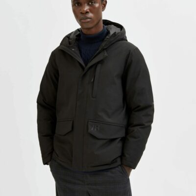 Homme SELECTED Ytterklader | Vadderad Parkas Black