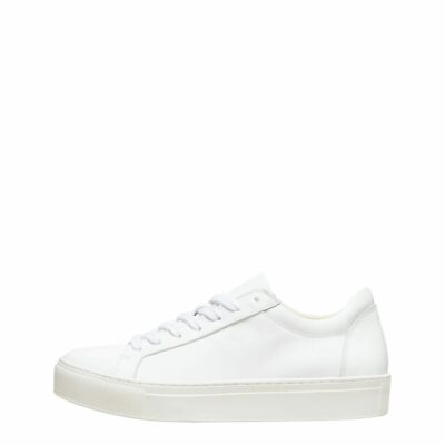 Femme SELECTED Skor | Ladersydd Sneakers White