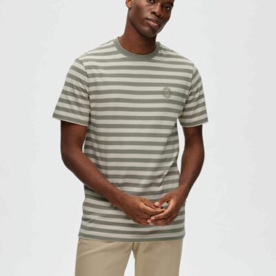Homme SELECTED T-Shirts | Randig T-Shirt Vetiver