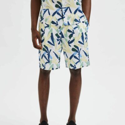 Homme SELECTED Shorts | Loose Fit Bermudashorts Cloud Dancer