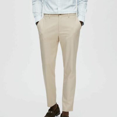 Homme SELECTED Byxor | 175 Slim Fit Byxor Beige