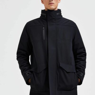 Homme SELECTED Ytterklader | Vattentat Jacka Black