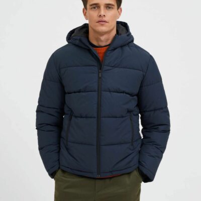 Homme SELECTED Ytterklader | Vadderad Pufferjacka Sky Captain