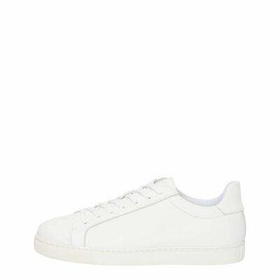 Homme SELECTED Skor | Klassiska Sneakers White