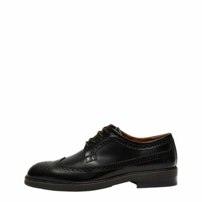 Homme SELECTED Skor | Ladersydd Brogue-Sko Chestnut