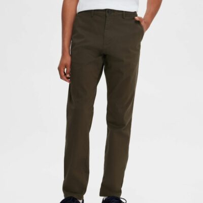 Homme SELECTED Byxor | 175 Slim Fit Flex Chinos Forest Night