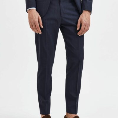 Homme SELECTED Byxor | 175 Slim Fit Byxor Dark Blue