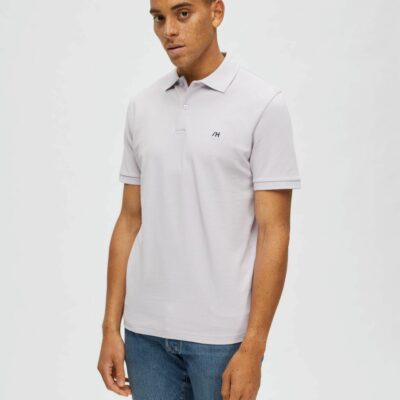 Homme SELECTED Piketrojor | Klassiska Piketroja Orchid Petal